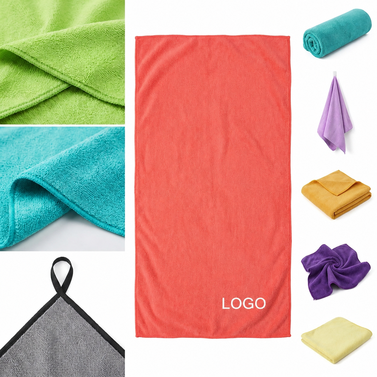 Absorbent Dual-Sided Microfiber Vehicle Maintenance Towel