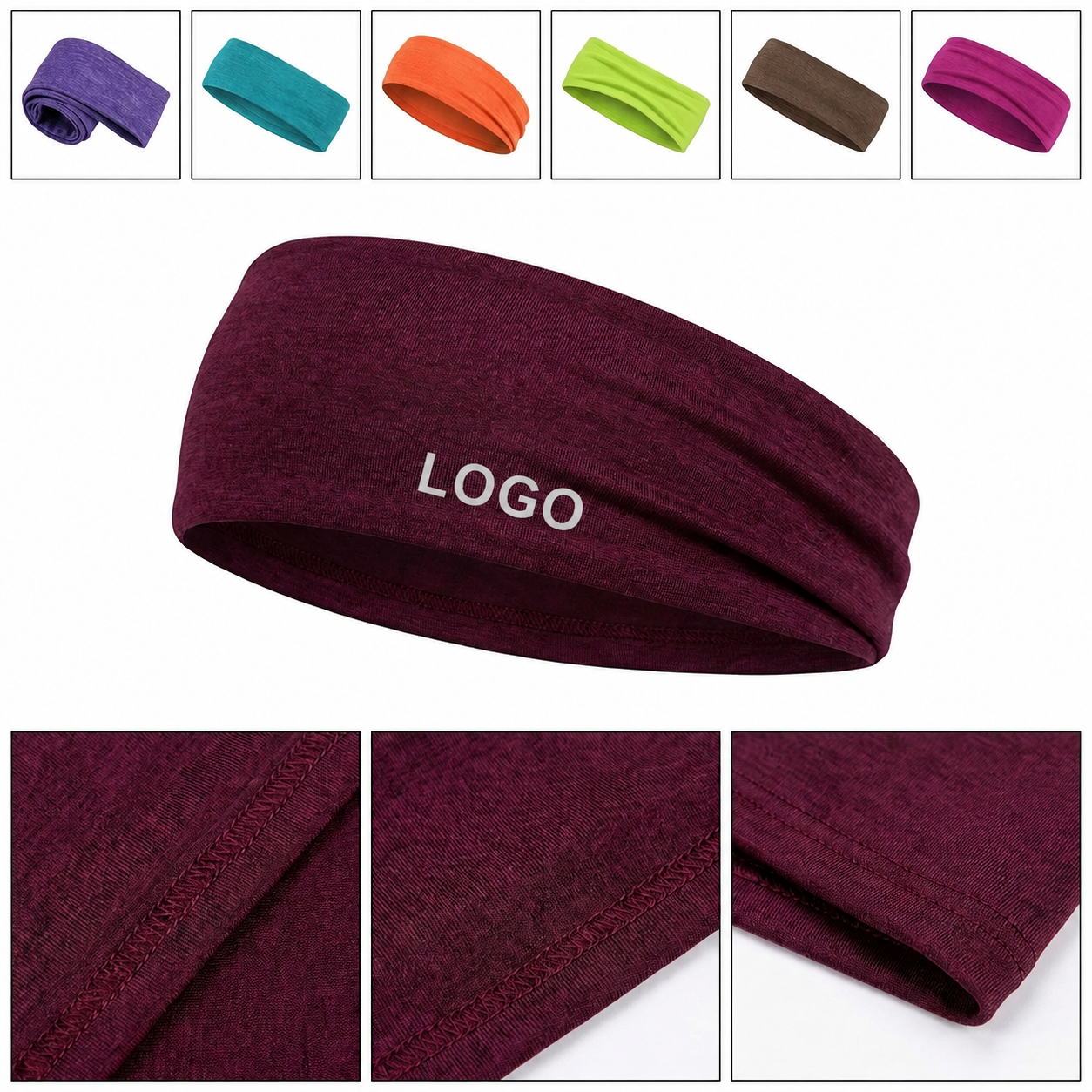 Performance Moisture-Wicking Athletic Headband for Active Training