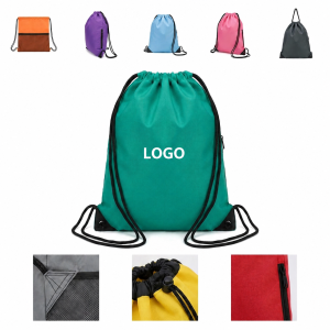 Durable Oxford Cinch Pack with Reinforced Corners and Side Pocket
