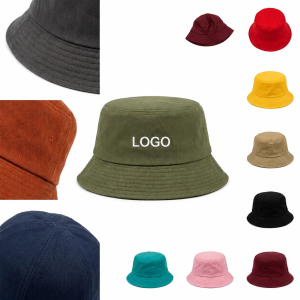 Cotton Twill Outdoor Sun Protection Bucket Hat with Reinforced Wide Brim